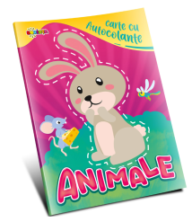 Carte cu autocolante. Animale