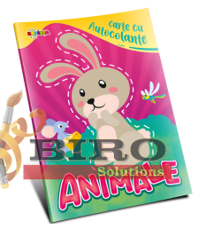 Carte cu autocolante. Animale