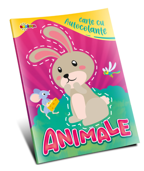Carte cu autocolante. Animale