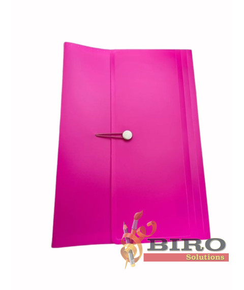 Mapa plastic Noki, cu elastic, A4,roz, 6 separatoare