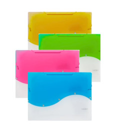 Mapa plastic Noki, cu elastic, A4, albastrui, 12 separatoare