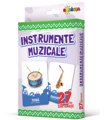 27 de cartonașe. Instrumente muzicale
