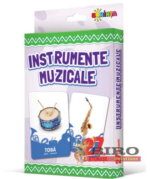 27 de cartonașe. Instrumente muzicale