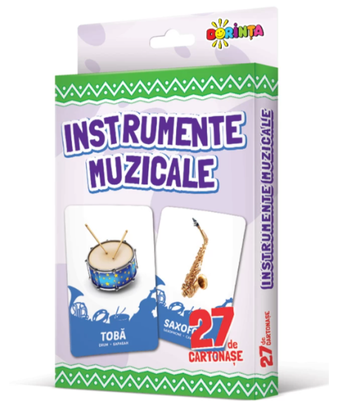 27 de cartonașe. Instrumente muzicale