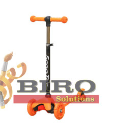 Trotinetă pentru copii „Scooter” cu 3 roți, oranj, cod 61614