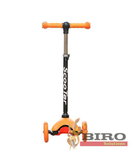 Trotinetă pentru copii „Scooter” cu 3 roți, oranj, cod 61614
