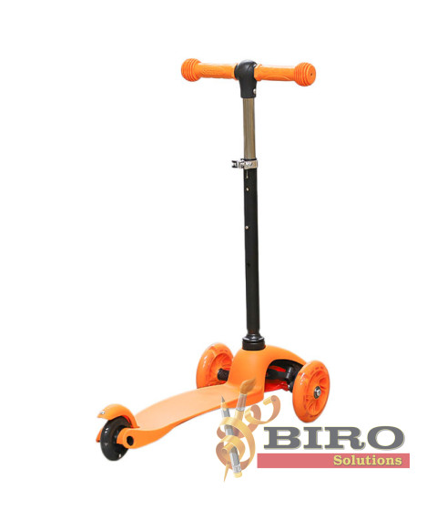 Trotinetă pentru copii „Scooter” cu 3 roți, oranj, cod 61614