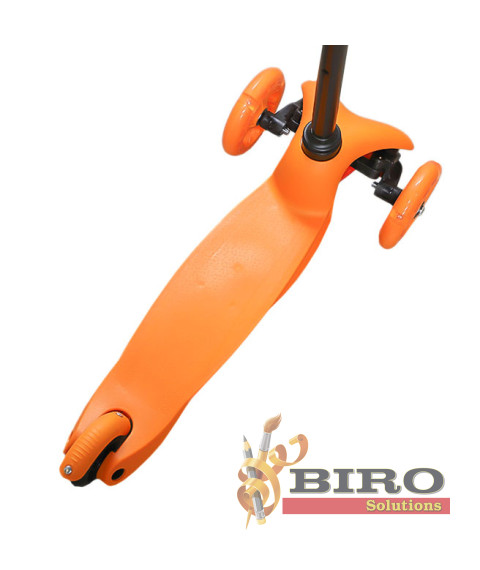 Trotinetă pentru copii „Scooter” cu 3 roți, oranj, cod 61614