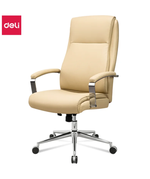 Fotoliu DELI 91017, eco piele, bej