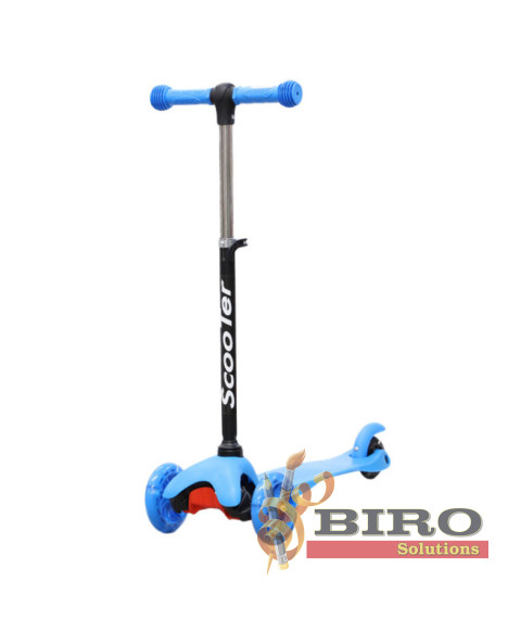 Trotinetă pentru copii „Scooter” cu 3 roți, albastră, cod 61620