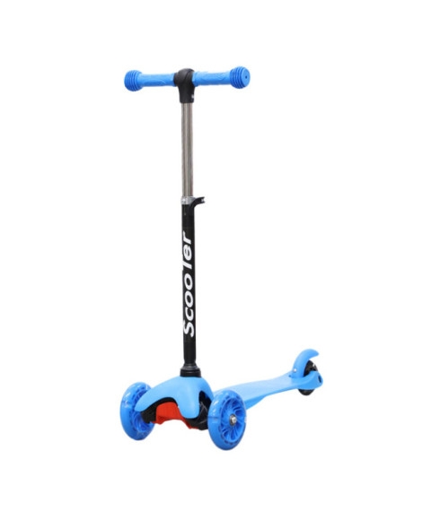 Trotinetă pentru copii „Scooter” cu 3 roți, albastră, cod 61620