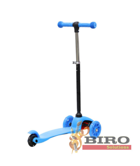 Trotinetă pentru copii „Scooter” cu 3 roți, albastră, cod 61620