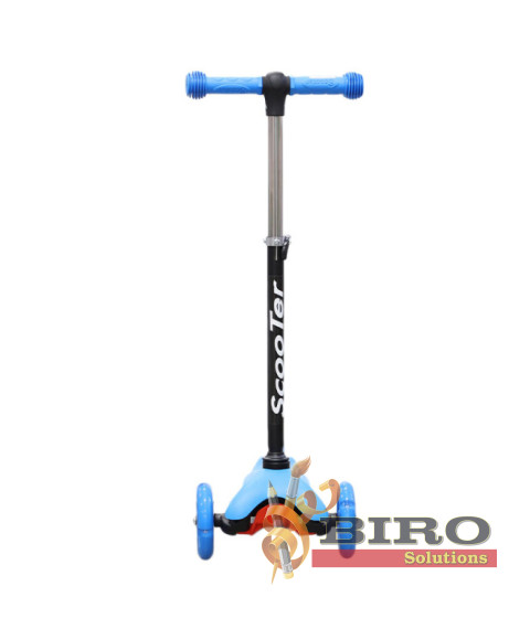Trotinetă pentru copii „Scooter” cu 3 roți, albastră, cod 61620
