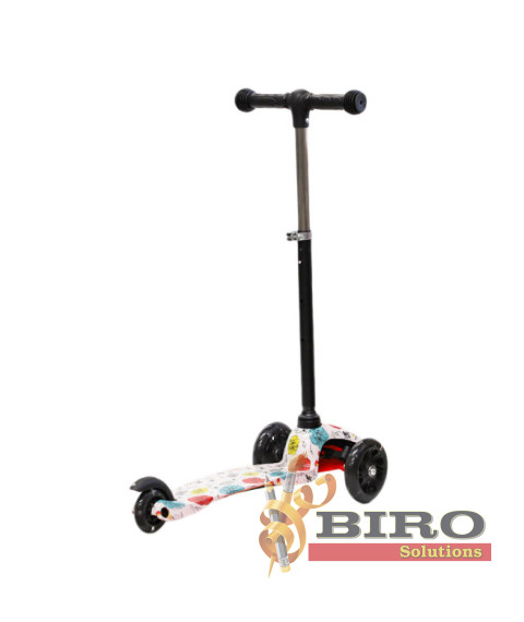 Trotinetă pentru copii „21 Scooter” cu 3 roți, roșie, cod 61622