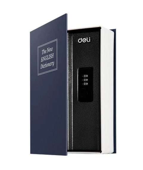 Safeu carte cu combinație DELI T647, 240×155×55 mm