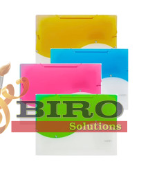 Mapa plastic Noki, cu elastic, A4, verde, 12 separatoare