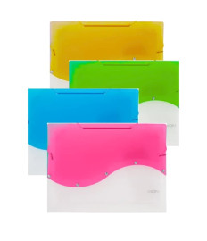 Mapa plastic Noki, cu elastic, A4, diverse culori, 12 separatoare