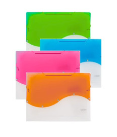 Mapa plastic Noki, cu elastic, A4, orange, 12 separatoare