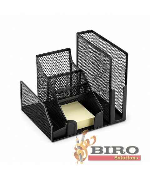 Organizator de birou din plasă pentru jurnal, metali