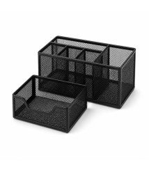 Organizator de birou din plasă Union cu 1 sertar, metalic