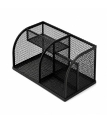 Organizator de birou din plasă Union cu 4 compartimente, metalic