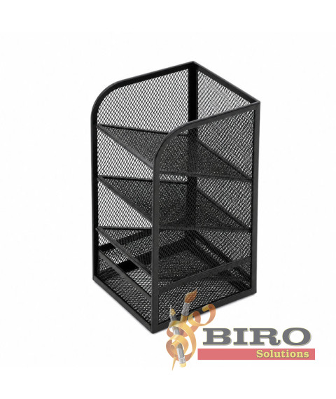 Organizator de birou din plasă cu 1 sertar extensibil, metalic