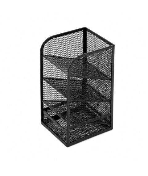 Organizator de birou din plasă cu 1 sertar extensibil, metalic