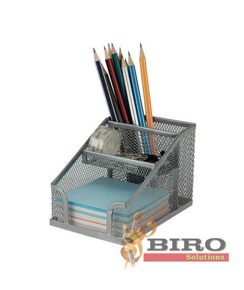 Suport organizator 100×143×100 mm, metalic, argintiu