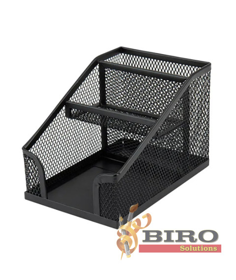 Suport organizator 100×143×100 mm, metalic, negru