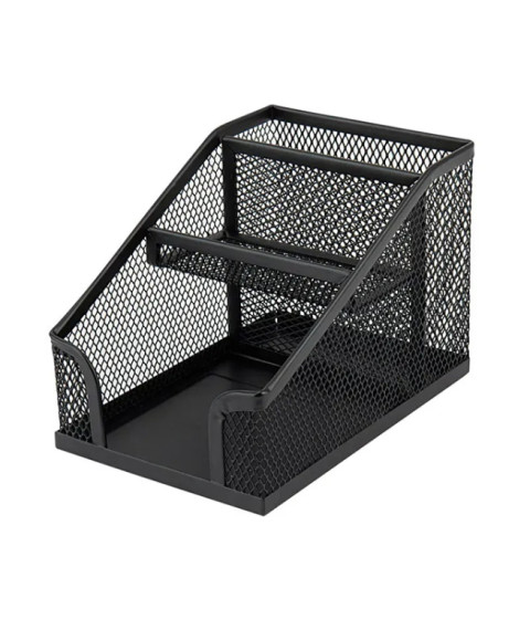 Suport organizator 100×143×100 mm, metalic, negru