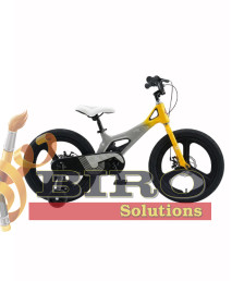 Bicicletă pentru copii Antule 16 inch, negru–galben