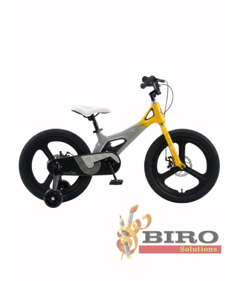 Bicicletă pentru copii Antule 16 inch, negru–galben