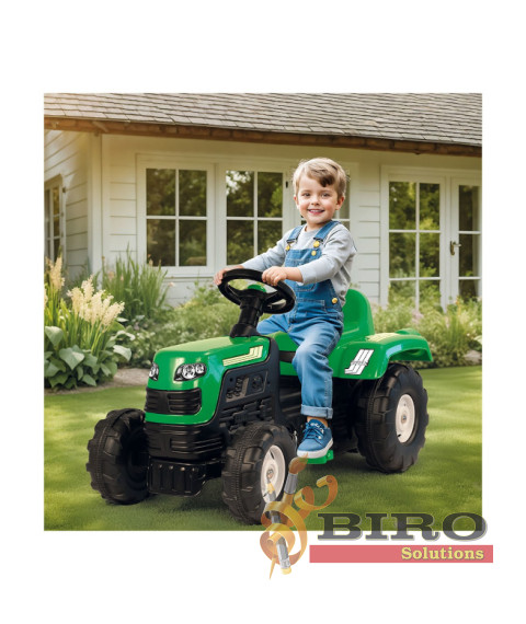 Tractor cu pedale DOLU, verde, cod 2461D