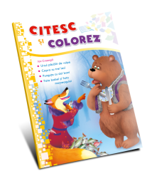 Citesc și colorez (pe silabe). Ursul păcălit de vulpe