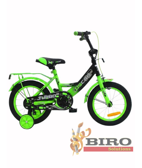 Bicicletă pentru copii Oscar 12 inch, verde