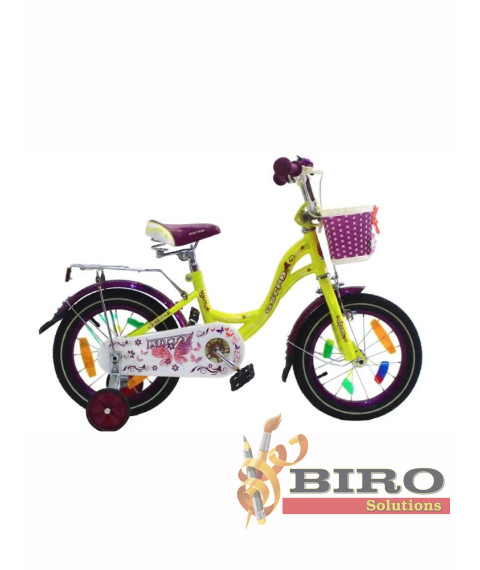 Bicicletă pentru copii Oscar 12 inch, galben