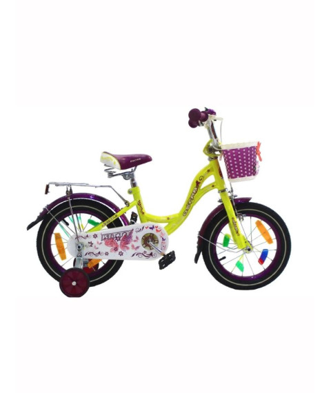 Bicicletă pentru copii Oscar 12 inch, galben