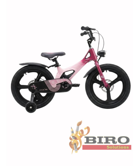 Bicicletă pentru copii Antule 18 inch, negru–roz