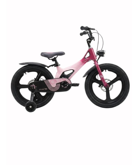 Bicicletă pentru copii Antule 18 inch, negru–roz