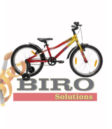 Bicicletă pentru copii Bibitu 20 inch, roșu/galben
