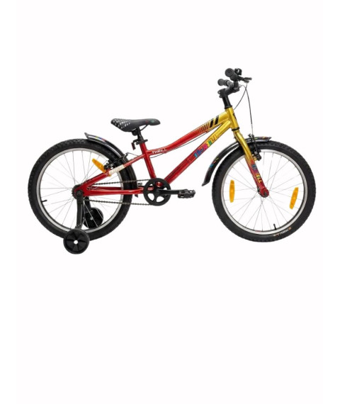 Bicicletă pentru copii Bibitu 20 inch, roșu/galben