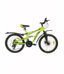 Bicicletă pentru copii Storm 22 inch, verde neon