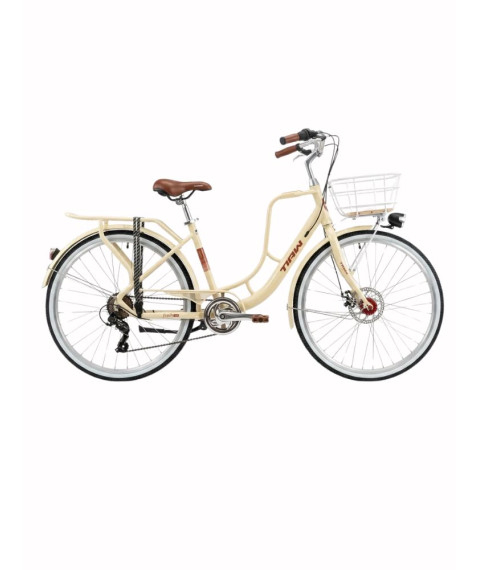 Bicicletă TIAW 26 inch, crem