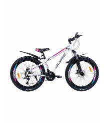 Bicicletă Alvas Calypso 26 inch, alb/roz