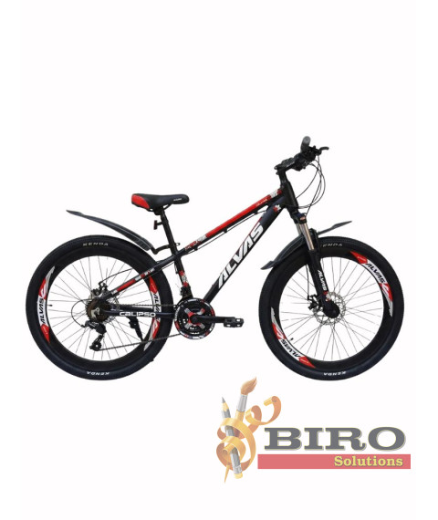 Bicicletă Alvas Calypso 26 inch, negru/roșu