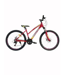 Bicicletă Alvas Regina 26 inch, roșu/galben