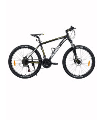 Bicicletă Alvas Zagreb 26 inch, negru/galben