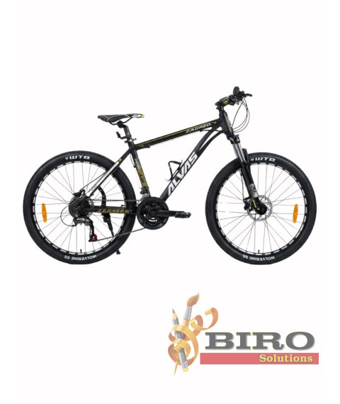 Bicicletă Alvas Zagreb 26 inch, negru/galben