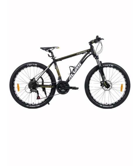 Bicicletă Alvas Zagreb 26 inch, negru/galben
