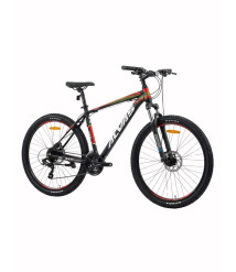 Bicicletă Alvas Challanger 27.5 inch, negru/alb cu detalii roșii